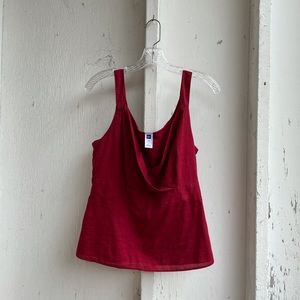 Sleeveless Ruby Red GAP Blouse